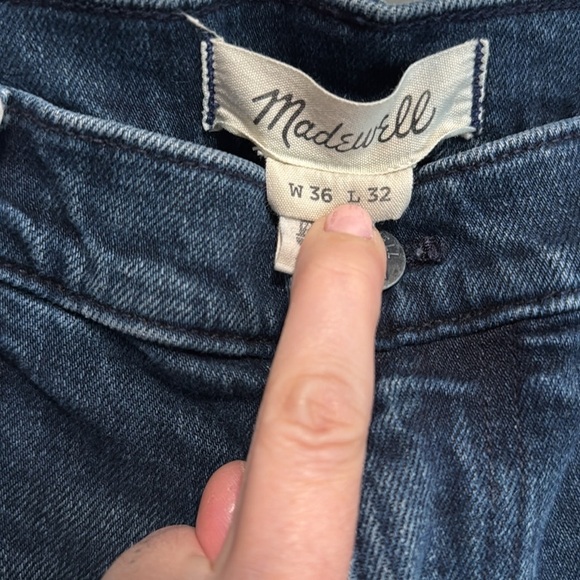 Madewell Blue Slim Jeans with Tapered Fit - Picture 2 of 4